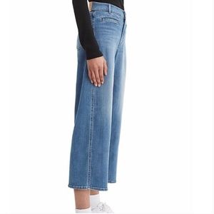 Levi’s Classic Wide-Leg Crop Denim Jeans Mid Rise Size 4